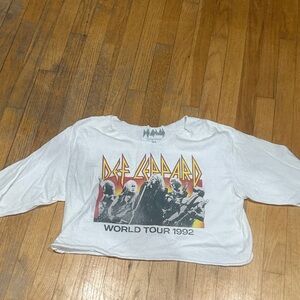 Def Leppard White Kids Tour Shirt